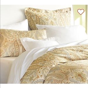 Pottery Barn Queen Blythe Paisley Duvet & 4 Shams